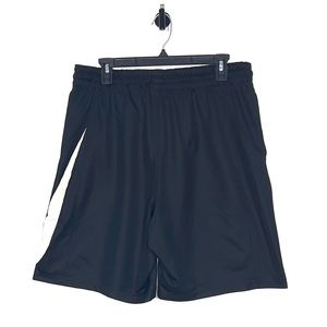 Nike | Dri-Fit Lightweight Mesh Athletic Shorts w/Big Swoosh Logo | Black |XL